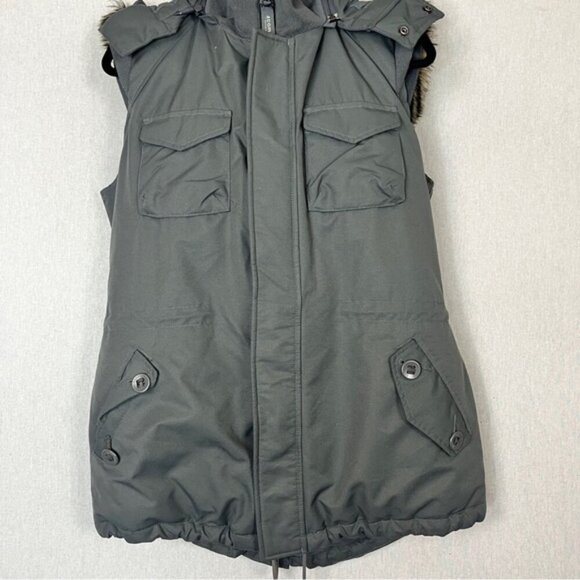 Community Aritzia down filled Parka removable hoodie vest Sz L - Picture 1 of 14